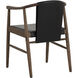 Aran Onyx Leather Dining Armchair